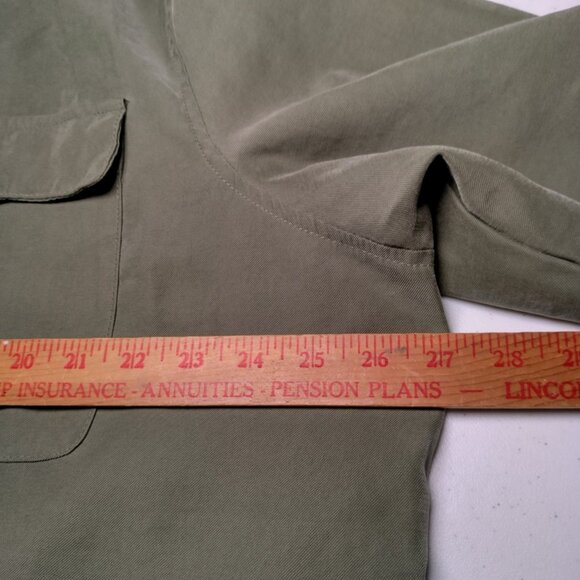 Old Navy Soft Utility Jacket Women XXL Army Green Lightweight Arugula Field Snap - Picture 7 of 16